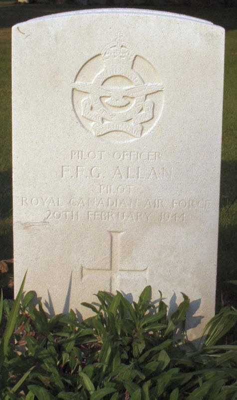 P/O Francis Frederick George Allan<br /><br /><br />died on active duty - 20.2.1944